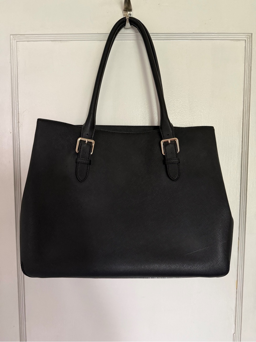 kate spade Black Leather Tote with Gold Hardware - Picture 2 of 6
